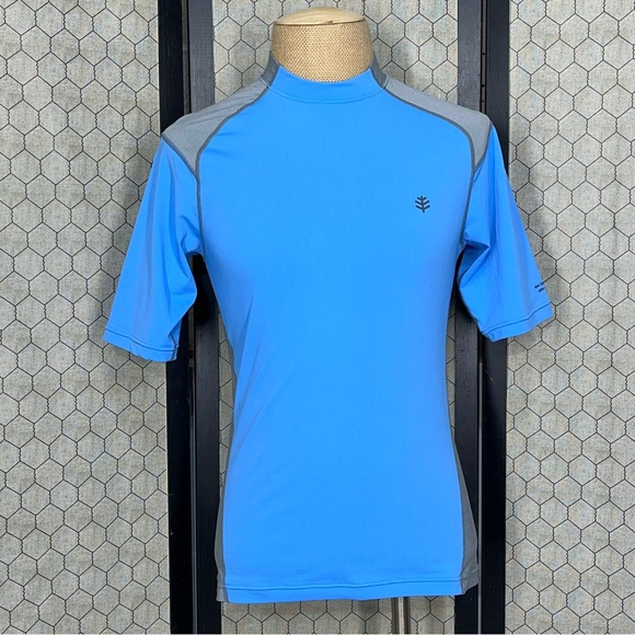 Coolibar Men’s Short Sleeve UPF 50+ Rash Guard - Picture 1 of 15